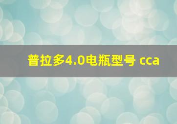 普拉多4.0电瓶型号 cca